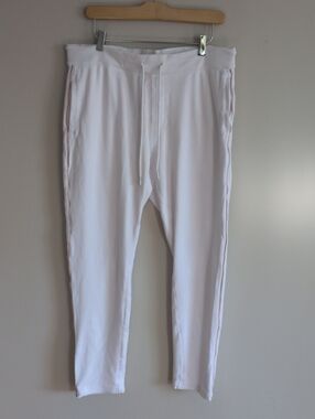 Armani Exchange Men's White Track Joggers Size Large